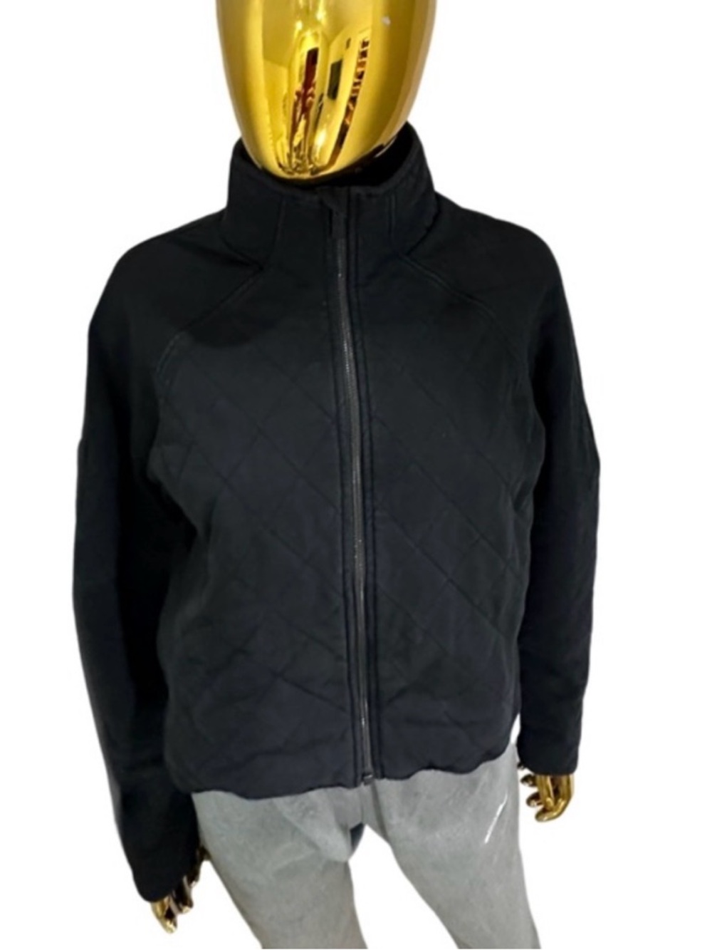 Lululemon Black Quilted Zip-Up Jacket